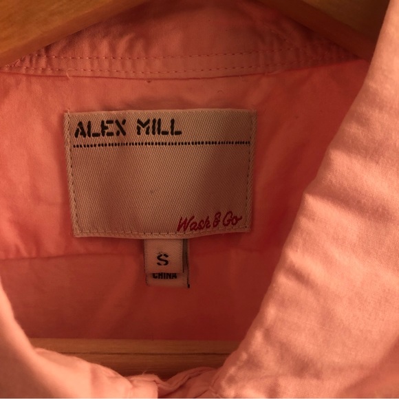 Alex Mill Cotton Shirt in Pink (size S) - Picture 2 of 3